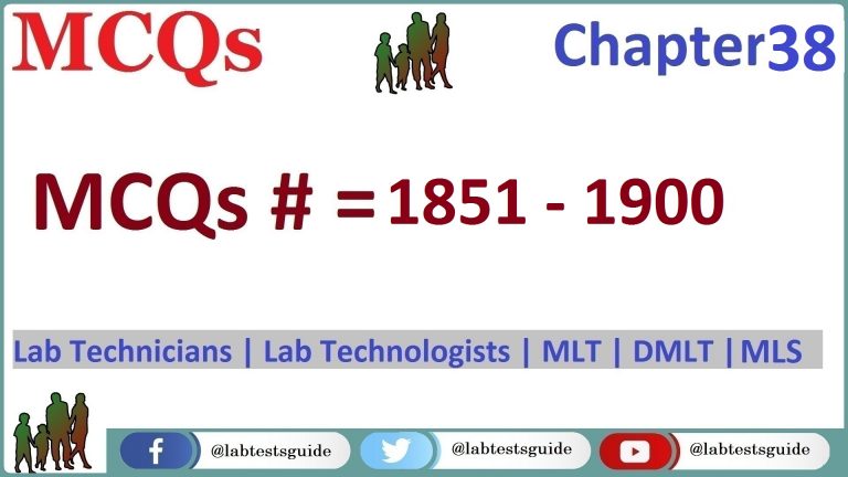 MCQ’s Chapter 38 (Lab)