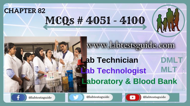 MCQ’s Chapter 82 (Lab)