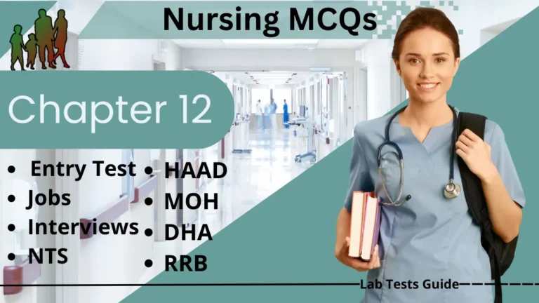 Chapter 12: Nursing MCQs
