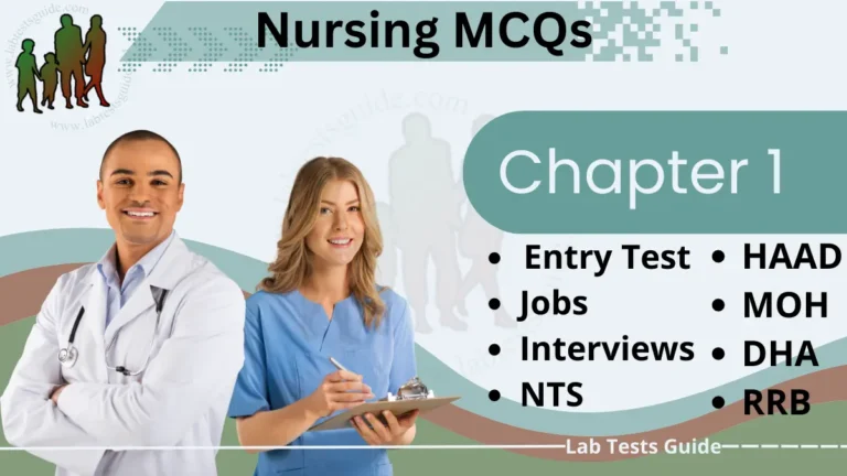 Chapter 1: Nursing MCQs