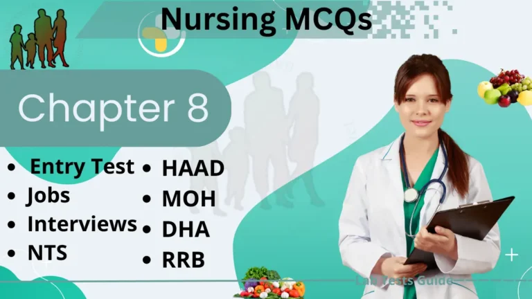 Chapter 8: Nursing MCQs
