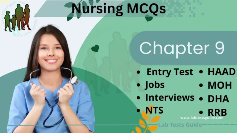 Chapter 9: Nursing MCQs