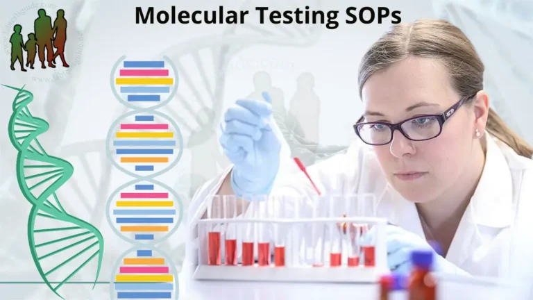 Molecular Testing SOPs