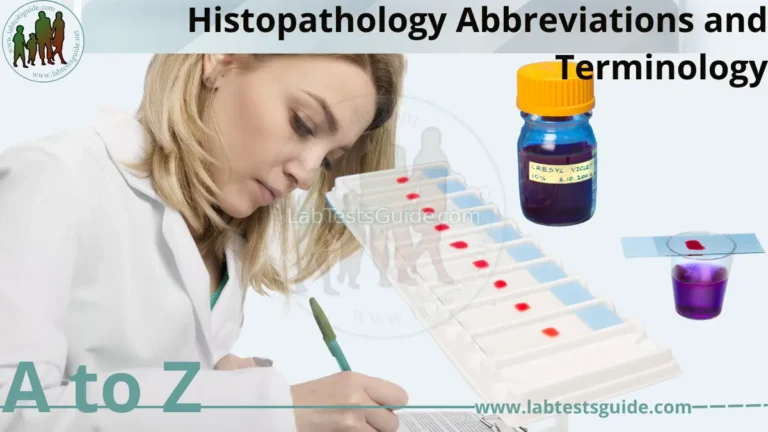 Histopathology Abbreviations and Terminology