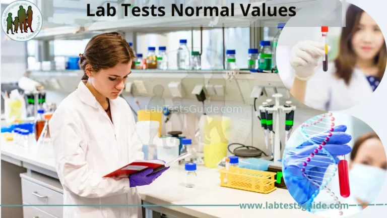 Lab Tests Normal Values