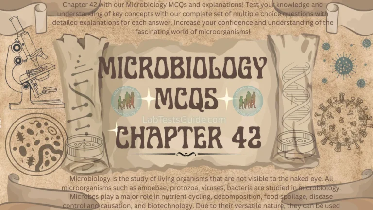 MicroBiology MCQs with Answer and Explnation | Chapter 42