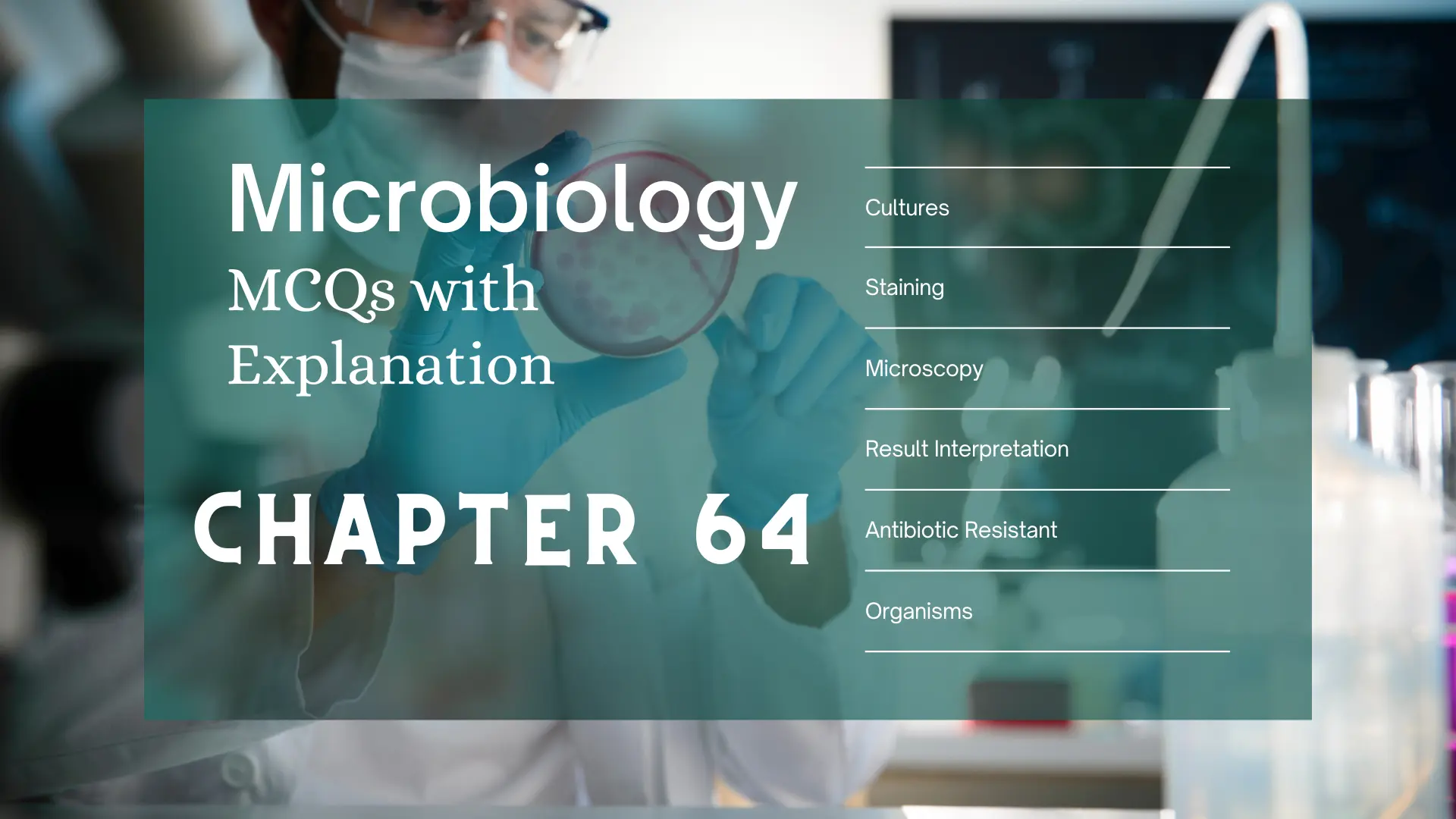 Microbiology MCQs Chapter 64