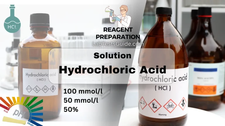 Hydrochloric Acid Reagent Principle, Composition, Preparation, Method, Precaution and Uses