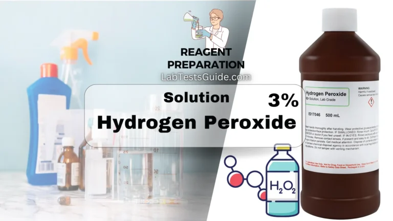 Hydrogen Peroxide Reagent Principle, Composition, Preparation, Method, Precaution and Uses