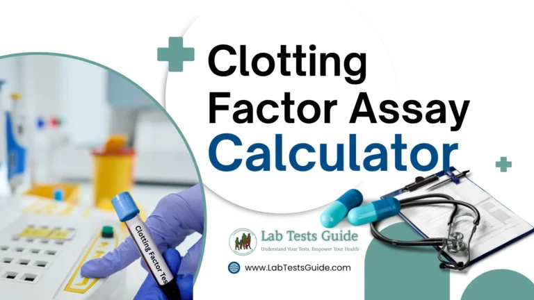 Clotting Factor Assay Calculator