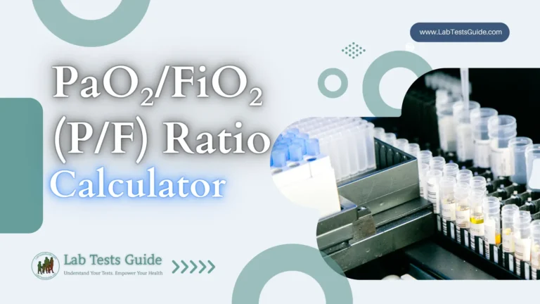 PaO₂FiO₂ (PF) Ratio