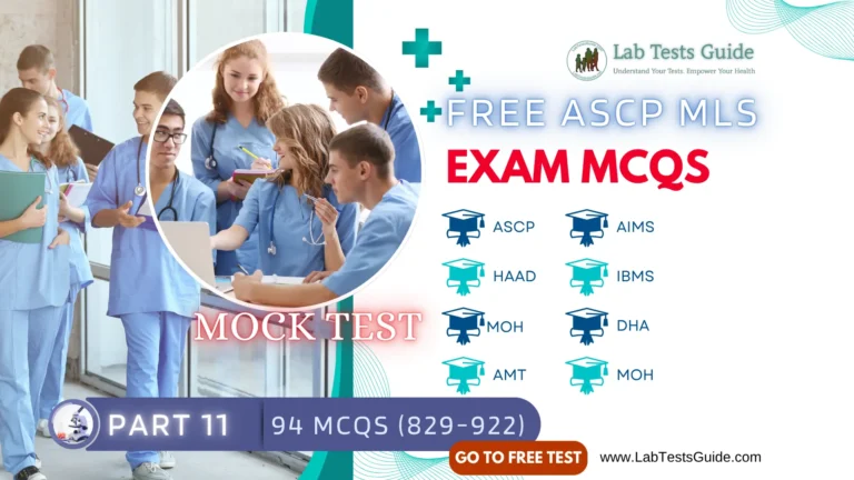 Free ASCP MLS Exam Practice Questions Mock Test Part 11 – Urinalysis (Chemical)