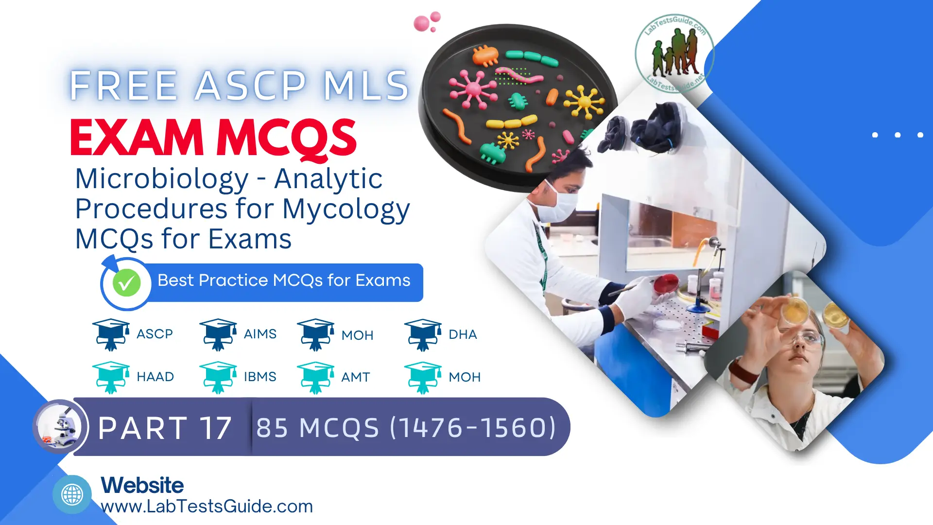 Free ASCP MLS Exam Practice Questions: Part 17 – (Microbiology ...