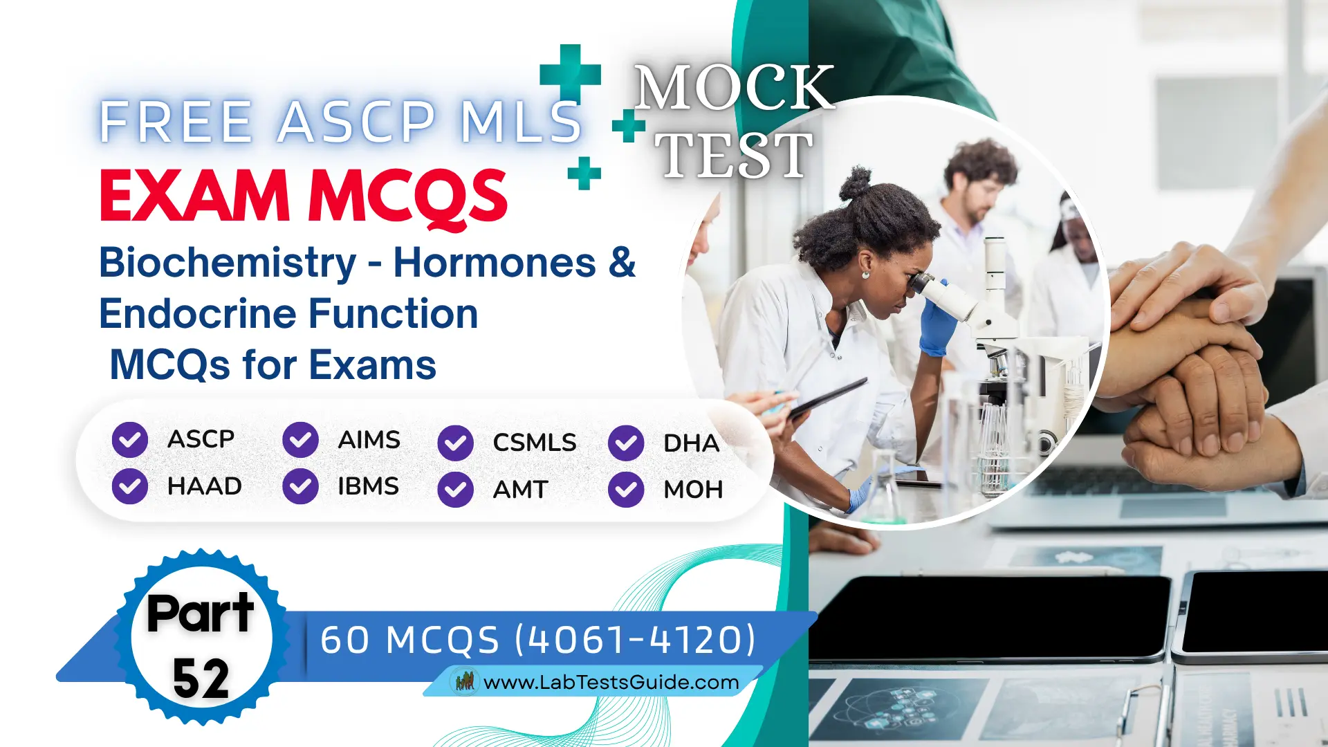 Free ASCP MLS Biochemistry Mock Test Part 52 – Hormones & Endocrine Function Tests Practice Exam