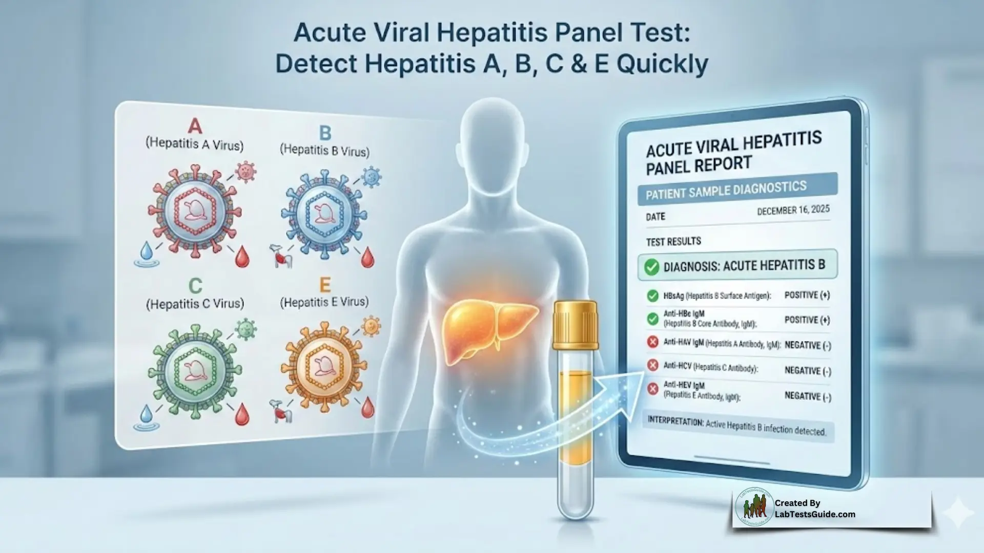 Acute Viral Hepatitis Panel Test – Detect Hepatitis A, B, C & E Quickly