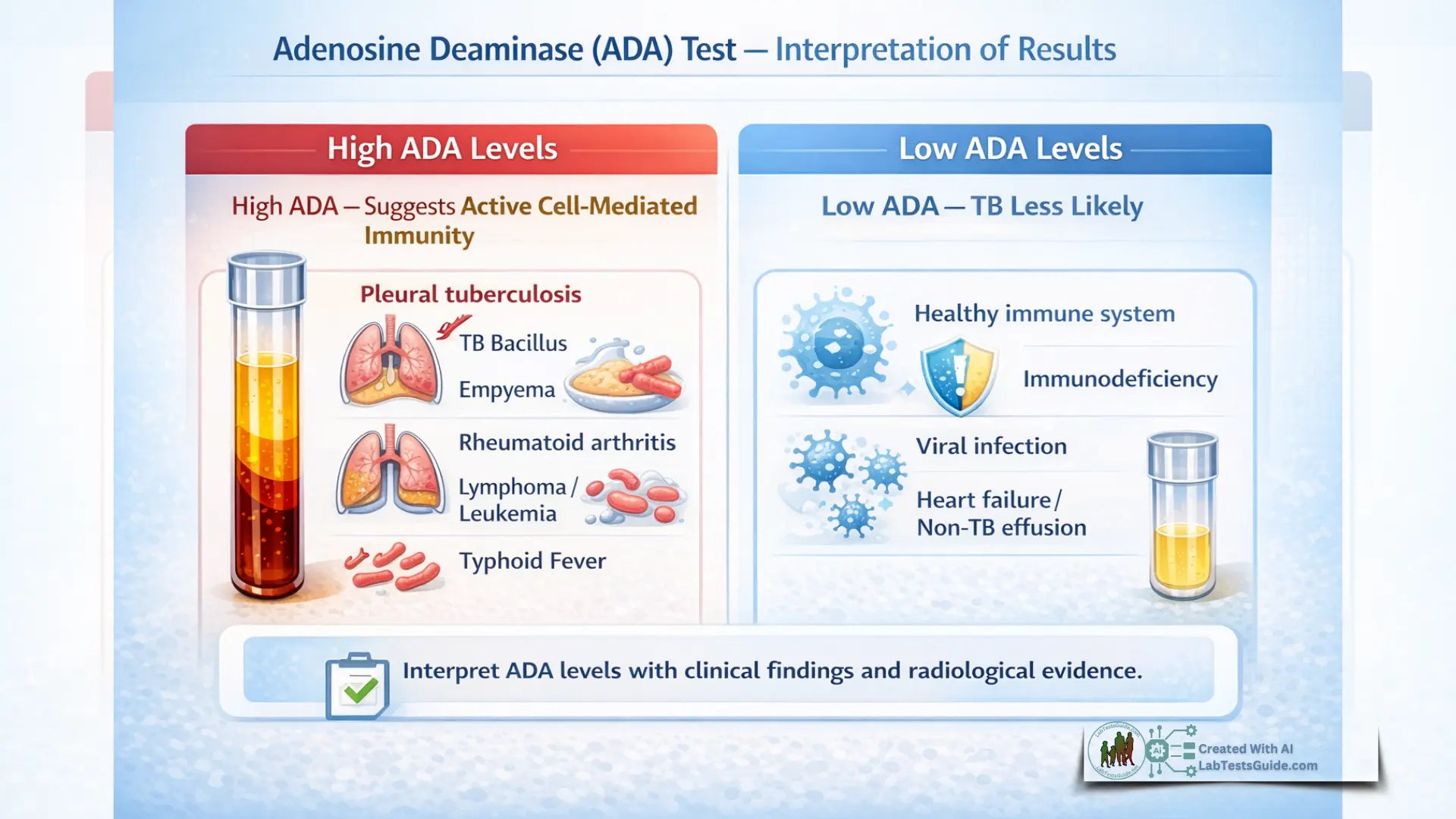 Adenosine Deaminase Test Interpretation of Results