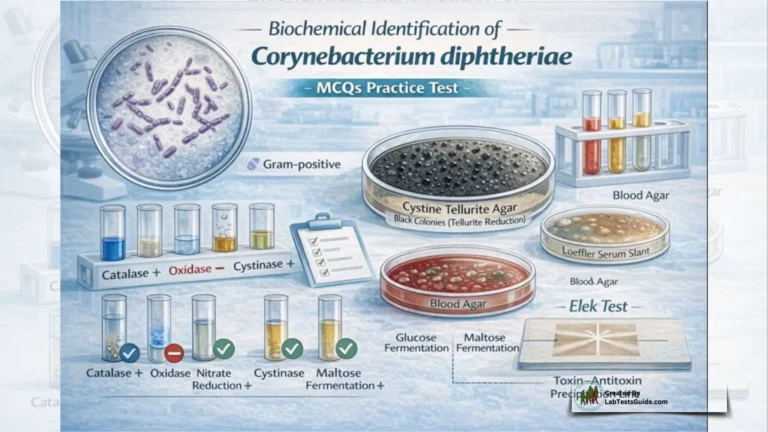 Biochemical Test of Corynebacterium Diphtheriae FAQs and MCQs