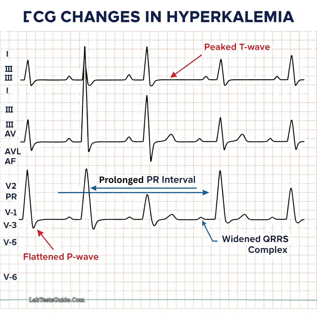 ECG Changes in Hyperkalemia