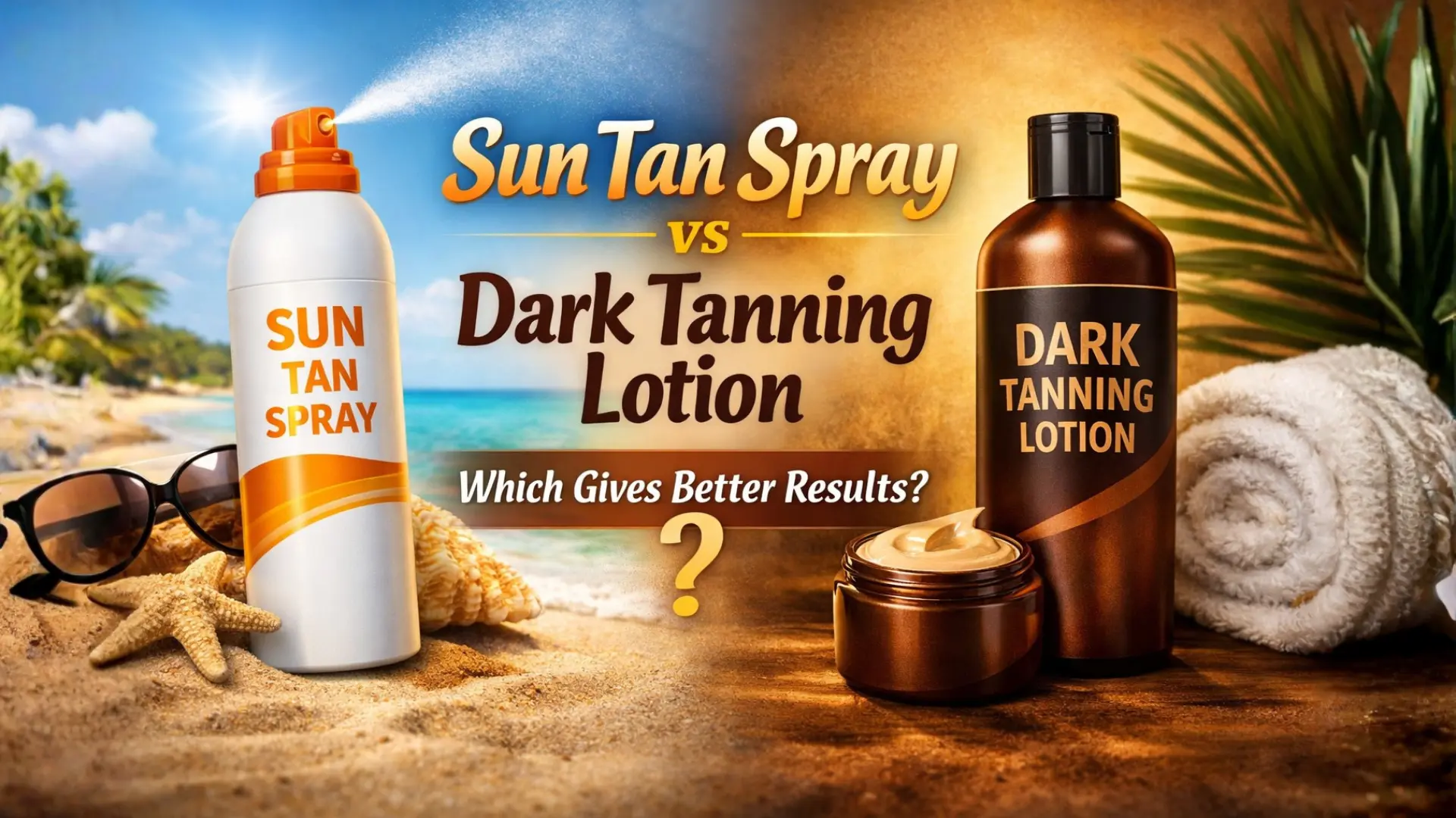 Sun Tan Spray vs Dark Tanning Lotion for Deep Bronze Skin | Lab Tests Guide