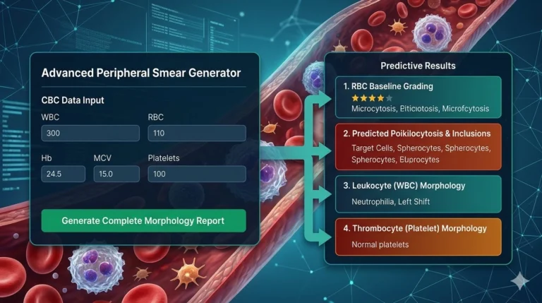 Advanced CBC to Peripheral Blood Smear Predictor Tool