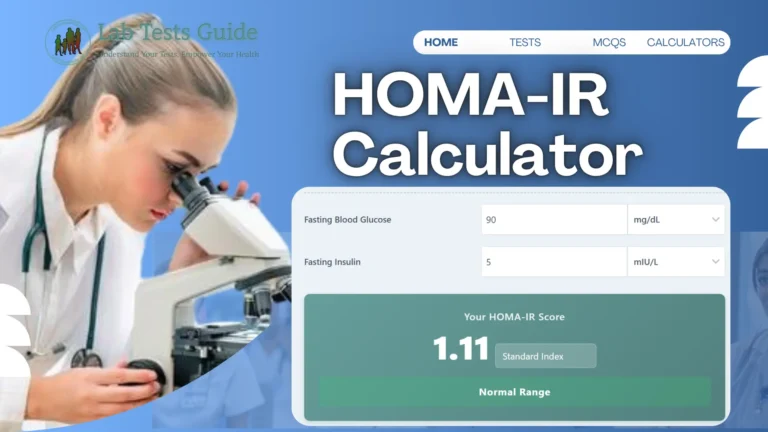 HOMA-IR Calculator