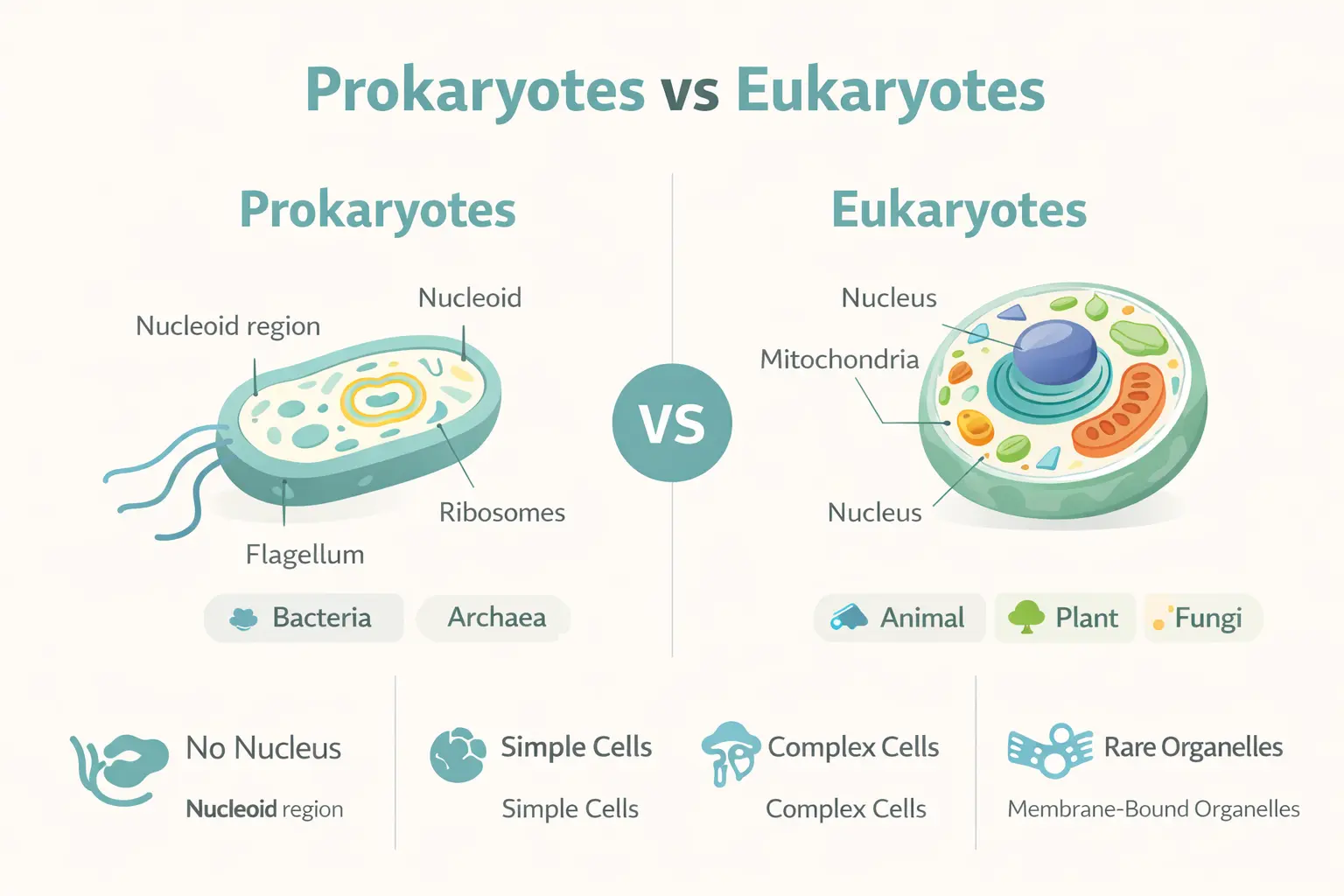 Prokaryotes vs Eukaryotes - 15 Key Differences & Similarities Explained