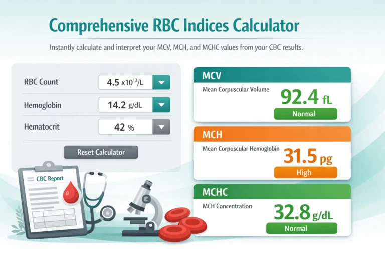 RBC Indices Calculator