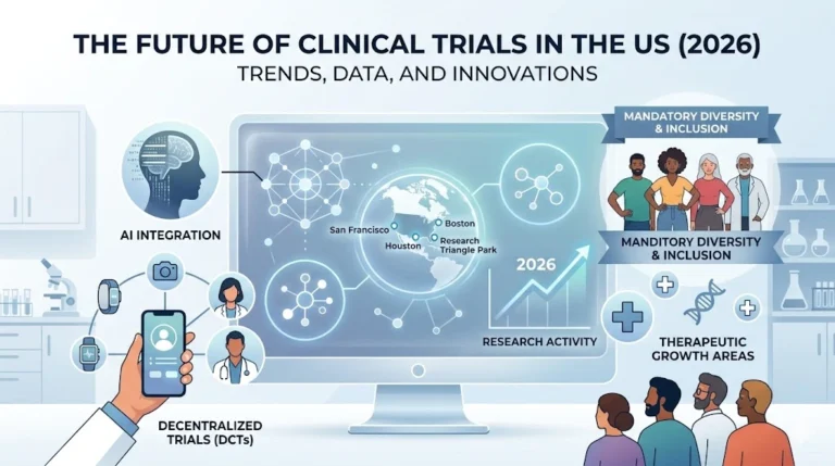 The Future of Clinical Trials in the US (2026) - Trends, Data, and Innovations
