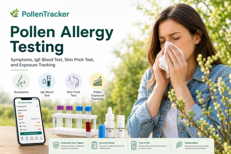 Pollen Allergy Testing - Symptoms, IgE Blood Test, Skin Prick Test, and Exposure Tracking