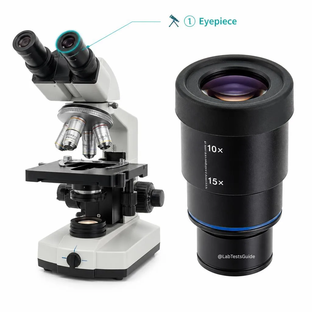 Microscope eyepiece 10x lens for magnification