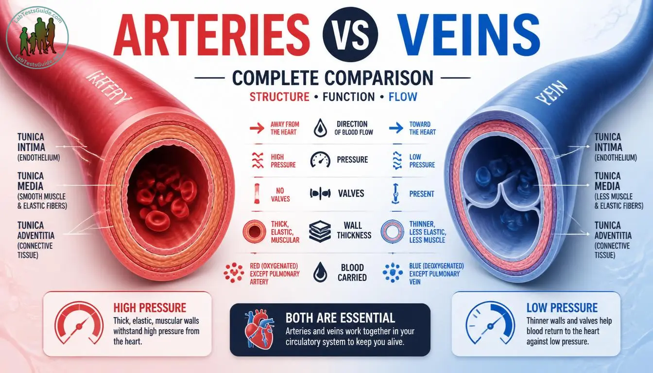 Arteries vs Veins – Complete Comparison