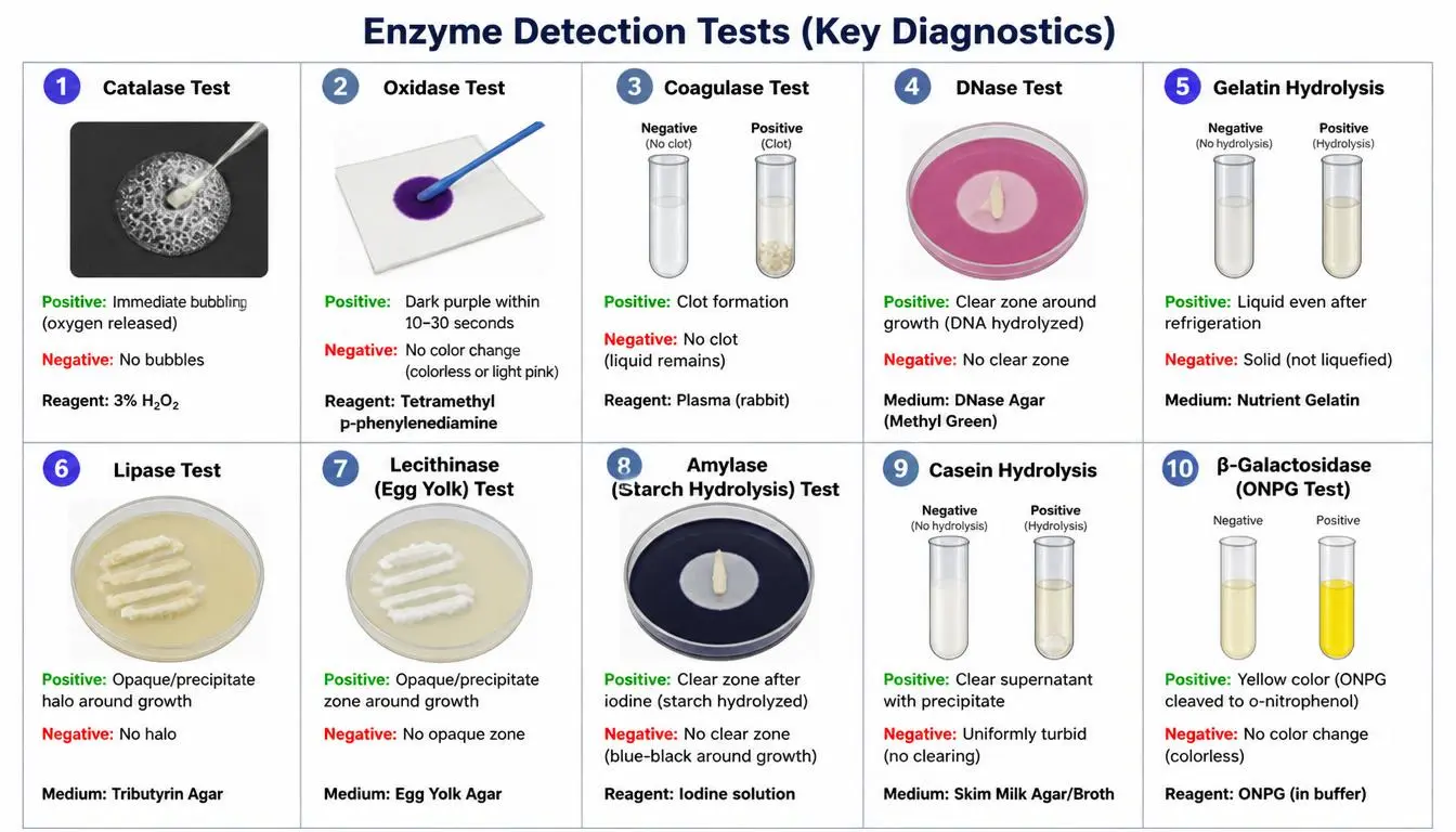 Enzyme Detection Tests Enzyme Detection Tests