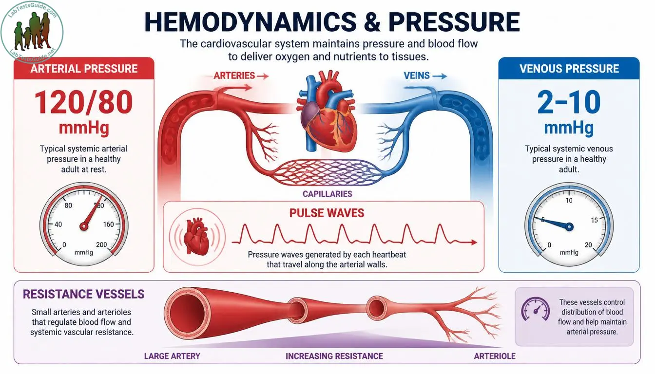 Hemodynamics & Pressure Infographic Hemodynamics & Pressure Infographic