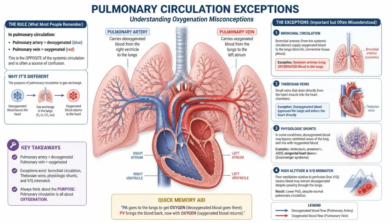 Pulmonary Circulation Exception Diagram Pulmonary Circulation Exception Diagram