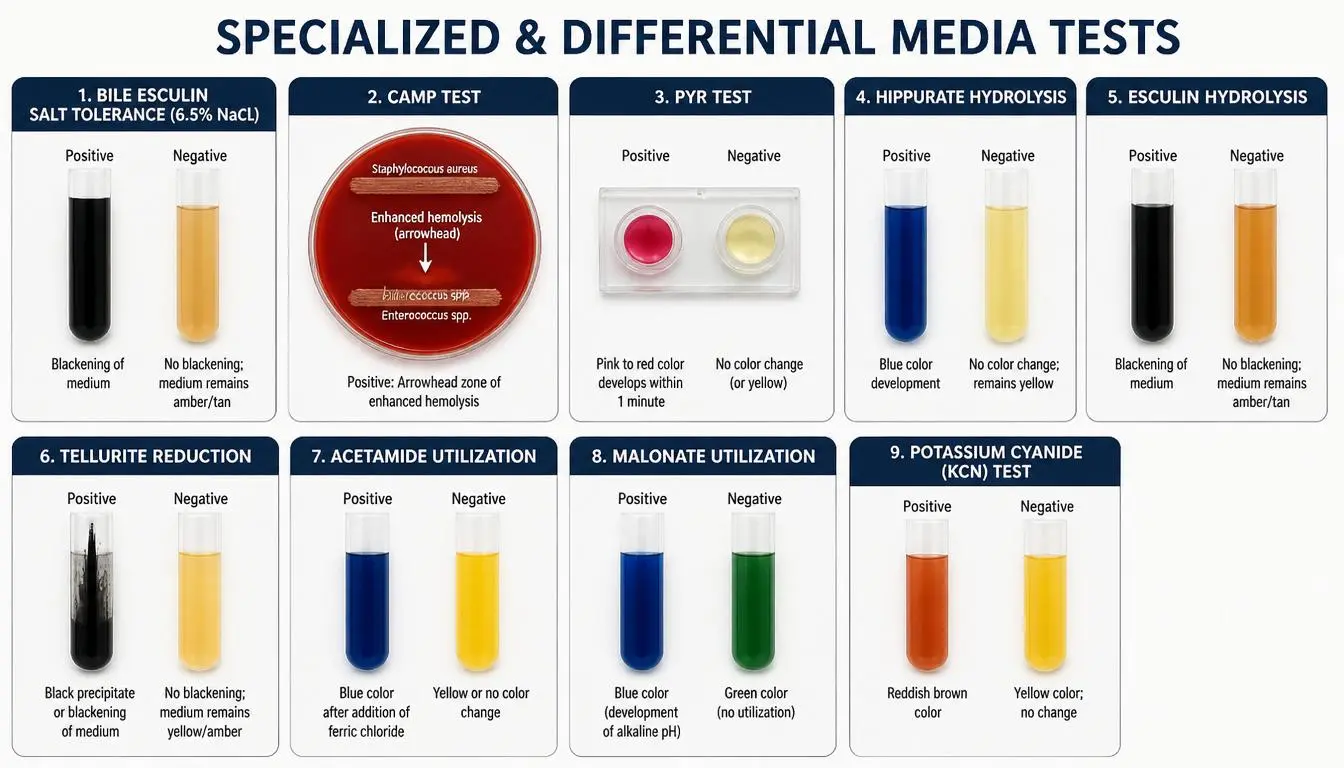 Specialized & Differential Media Tests Specialized & Differential Media Tests