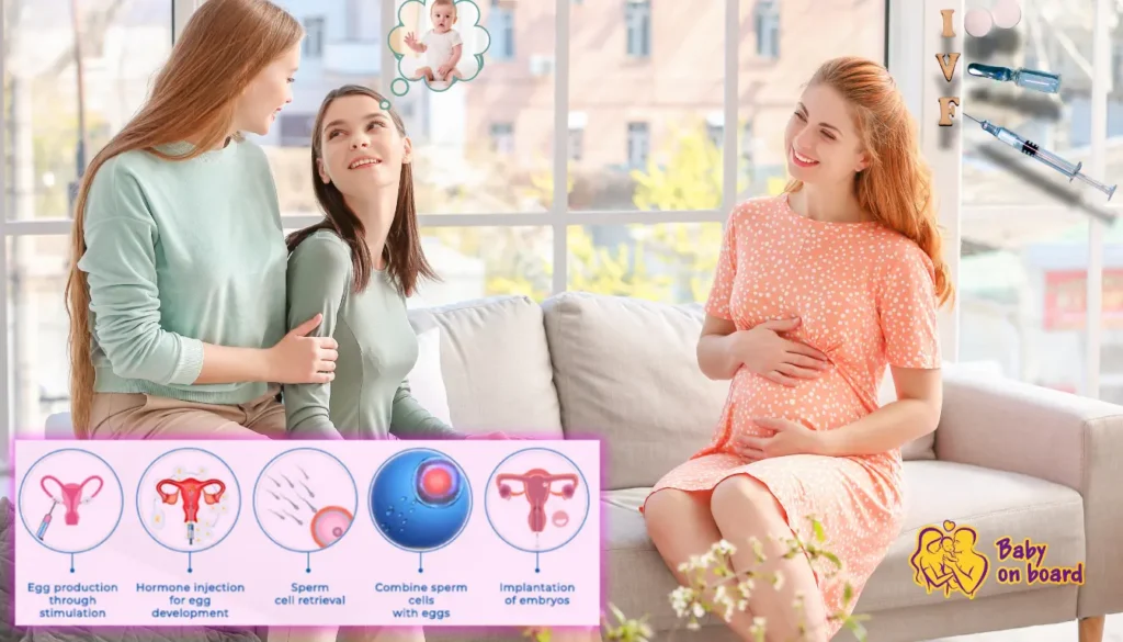 Couple consulting with a fertility specialist about surrogacy in Ukraine