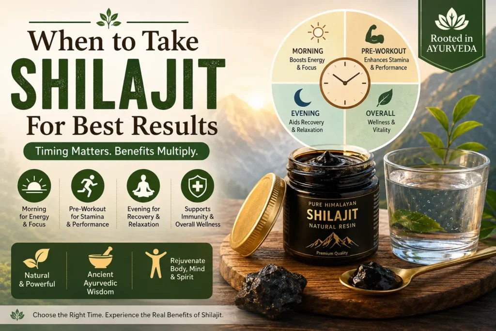 When to Take Shilajit for Best Results