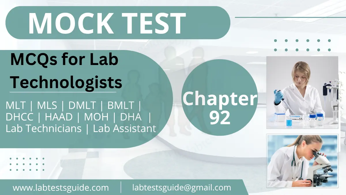 MCQs Mock Test for Lab - Chapter 92