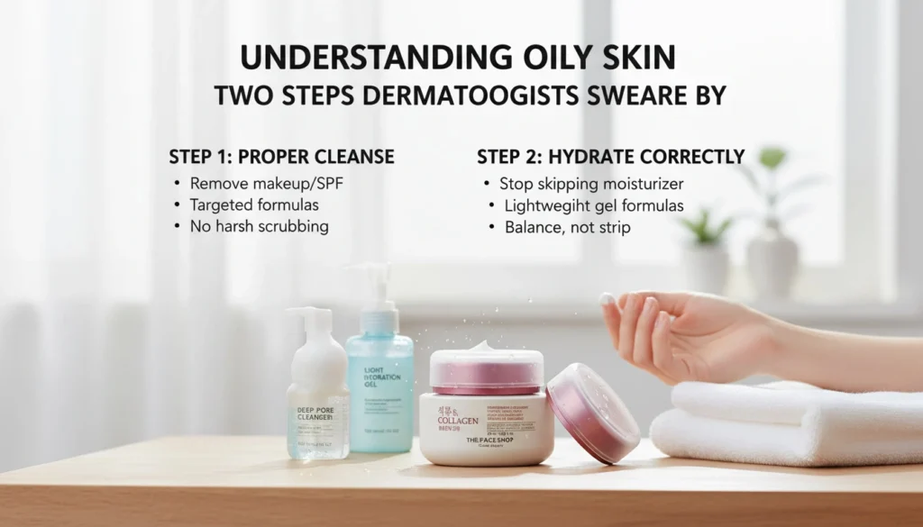 Understanding Oily Skin - The Two Steps Dermatologists Say Matter Most