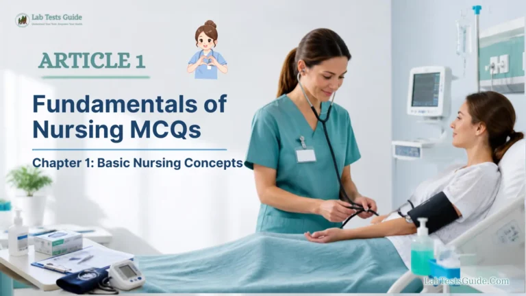 Female nurse providing patient-centered care in a hospital, representing fundamentals of nursing and basic nursing concepts.