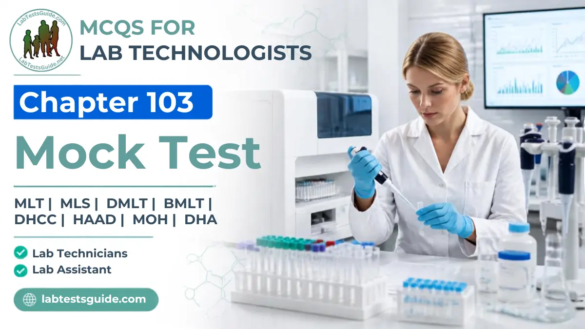 Lab MCQs Mock Test Chapter 103 Immunology Clinical Biochemistry